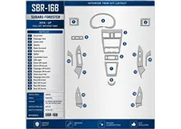 Subaru Forester 2014-heute 3D Cockpit Dekor Interieurleisten Set Full Set / as shown in product diagram-teilig