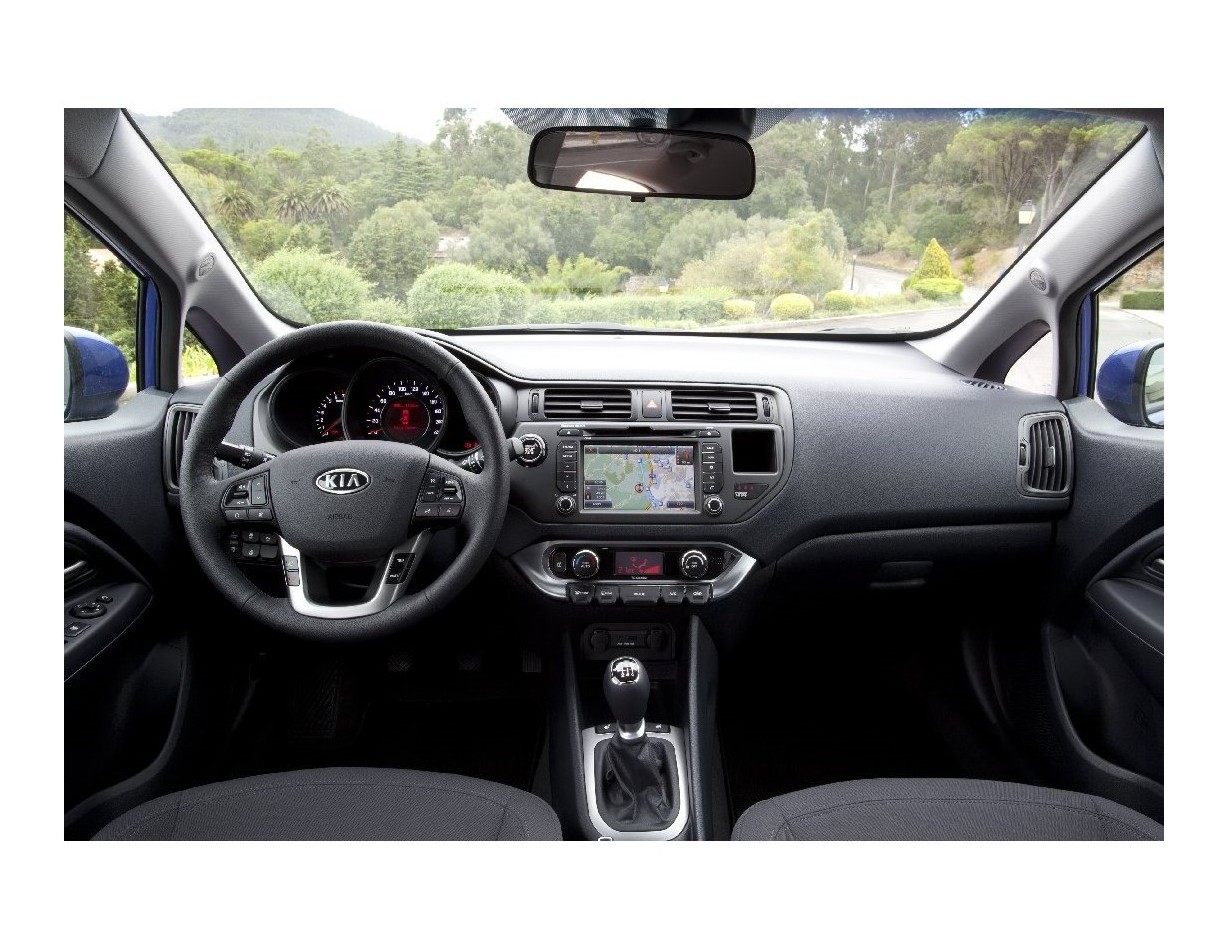 Kia Rio 2011 Kit la décoration du tableau de bord 7-Pièce - 1 - habillage decor de tableau de bord