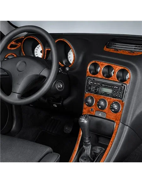 Alfa Romeo 156 1997+ 3D Armaturenbrett-Dekor-Set, 12 Teile