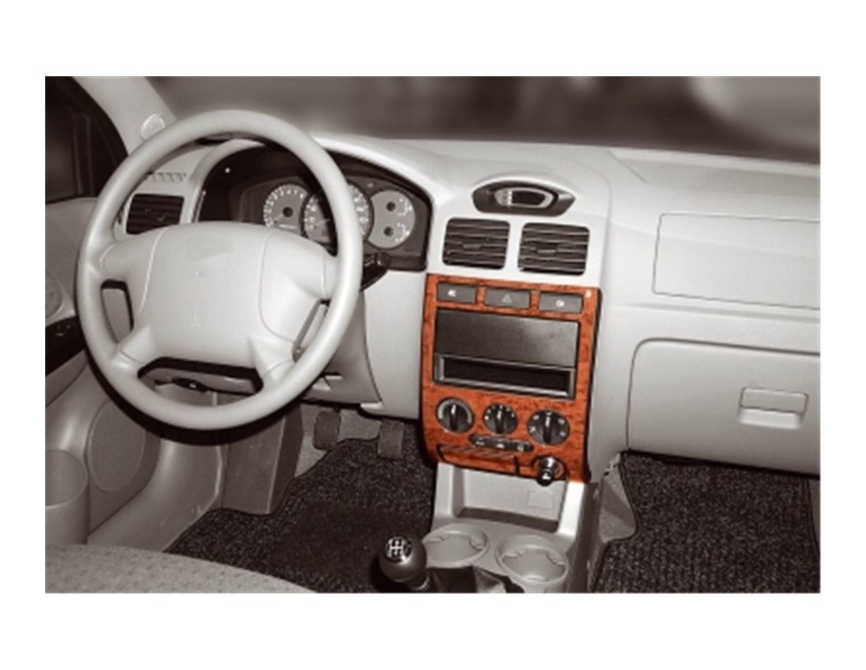 Kia Rio 09.02-10.05 3D Decor de carlinga su interior del coche 6-Partes