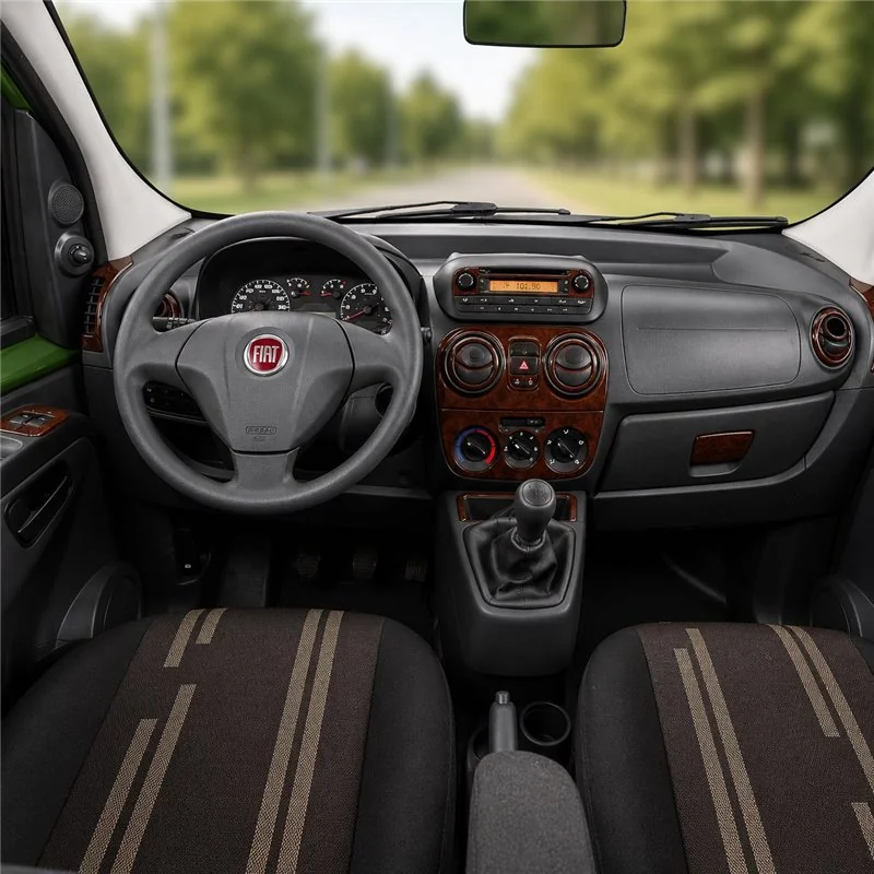 Fiat Fiorino 2008+ 3D dashboard sierlijstset, 27 delen