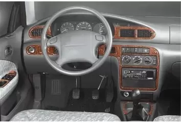 Kia Sephia 06.1995 3D Inleg dashboard Interieurset aansluitend en pasgemaakt op he 16 -Teile