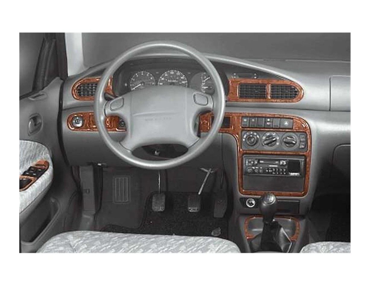 Kia Sephia 06.1995 3D Decor de carlinga su interior del coche 16-Partes