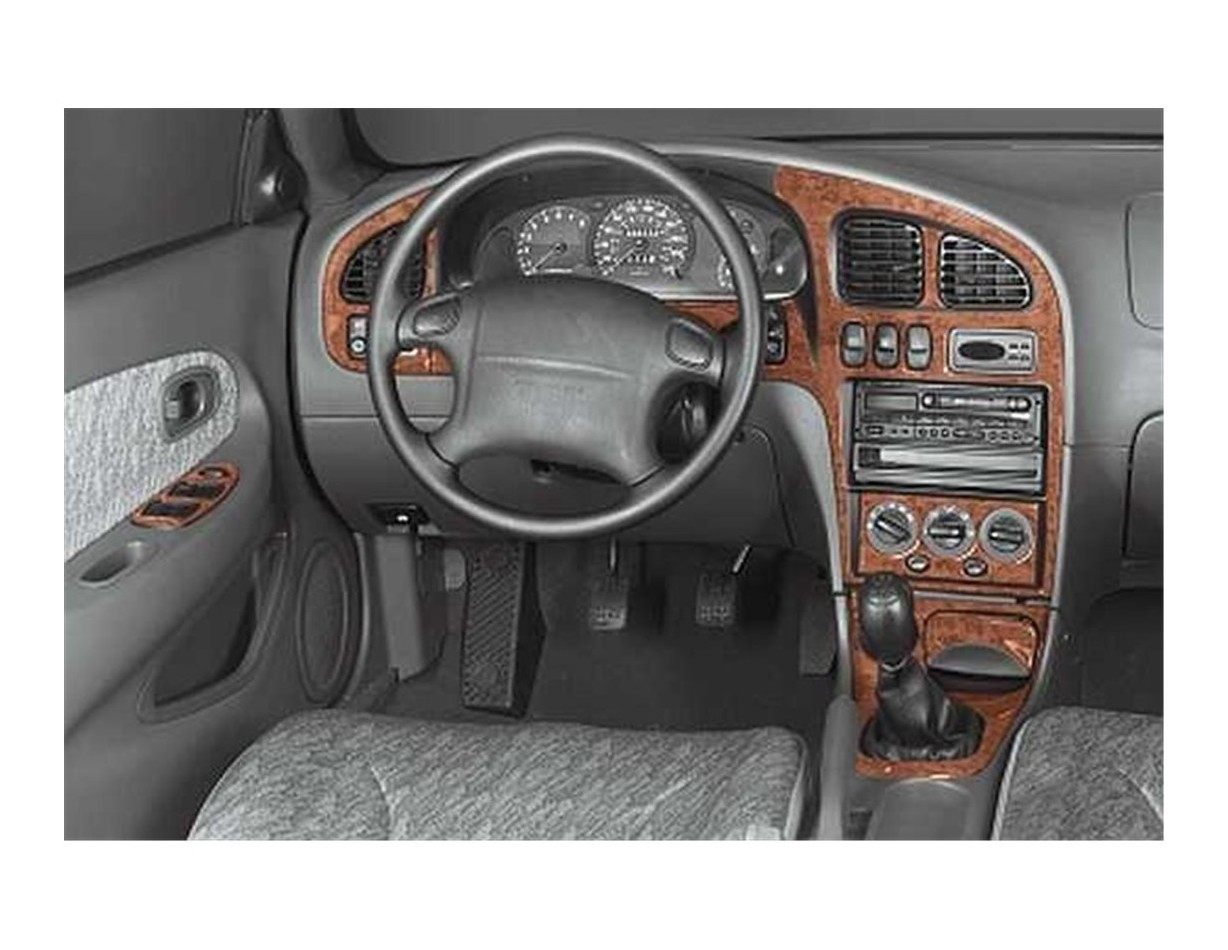 Kia Shuma 1998 Kit la décoration du tableau de bord 13-Pièce - 1 - habillage decor de tableau de bord