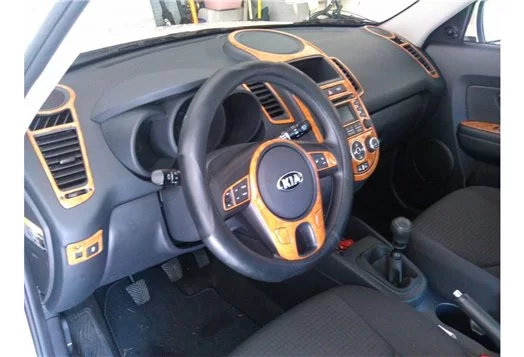 Kia Soul 2010-2011 Mittelkonsole Armaturendekor Cockpit Dekor 36-Teilige - 1- Cockpit Dekor Innenraum