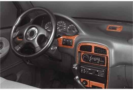 Kia Sportage 09.94-09.99 3D Decor de carlinga su interior del coche 19-Partes