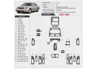 Lexus LS 2001-2003 set completo; cambio automatico; con navigatore kit rivestimento cruscotto e interni 3D