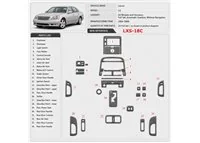 Lexus LS 2004-2006 juego completo, Automatic Gear, Without Navigation kit de molduras interiores para salpicadero