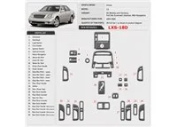 Lexus LS 2004-2006 juego completo, Automatic Gear, With Navigation kit de molduras interiores para salpicadero