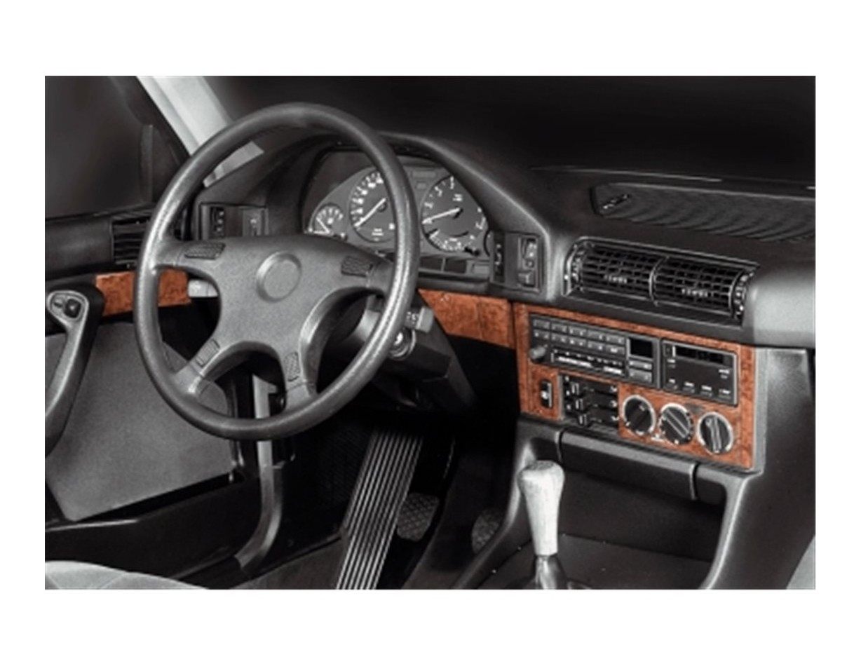 BMW 5 Series E34 88-95 Kit la décoration du tableau de bord 22-Pièce - 1 - habillage decor de tableau de bord