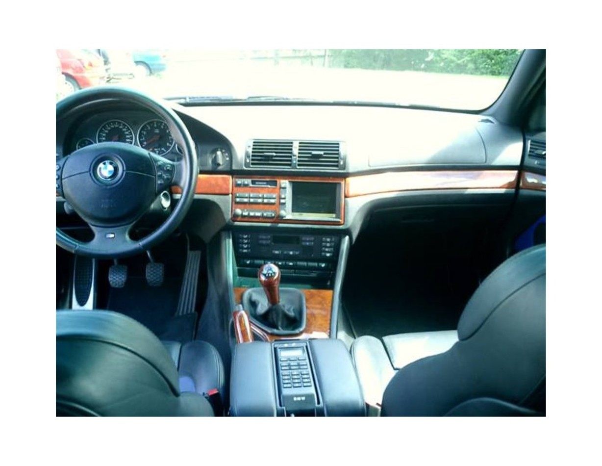 BMW 5 Series E39 10.95 - 06.03 3D Inleg dashboard Interieurset aansluitend en pasgemaakt op he 19 -Teile