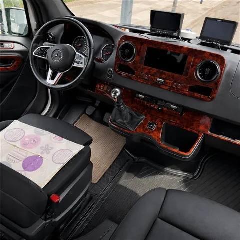 Mercedes Sprinter W907 Interior Dashboard Trim Kit Dash Trim Dekor 39 Parts 2