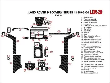 Land Rover Discovery 1999-2004 Without Fabric Decor de carlinga su interior