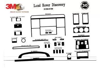 Land Rover Discovery I 01.90-09.98 3D Decor de carlinga su interior del coche 30-Partes