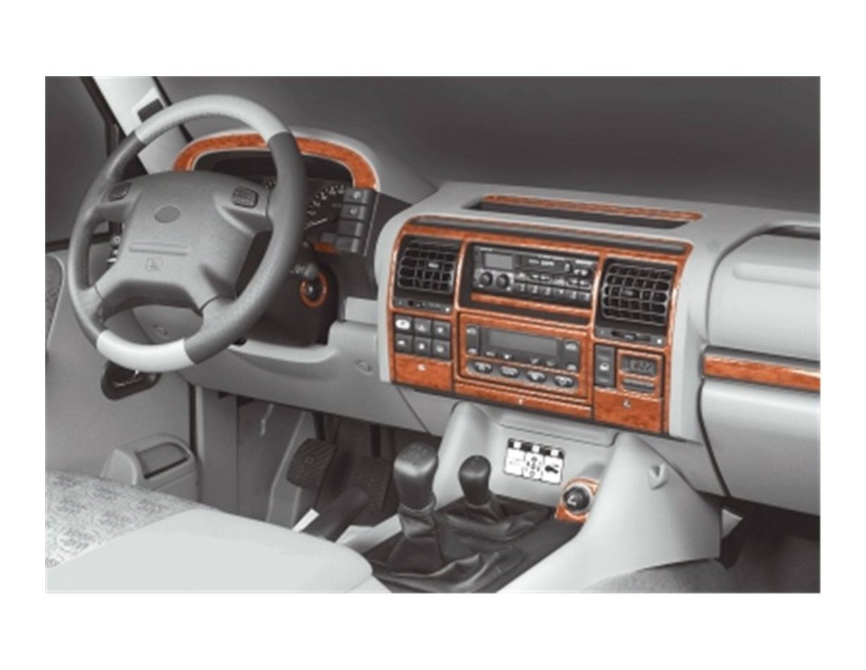 Land Rover Discovery II TD5 10.98-12.04 3M 3D Interior Dashboard Trim Kit Dash Trim Dekor 24-Parts