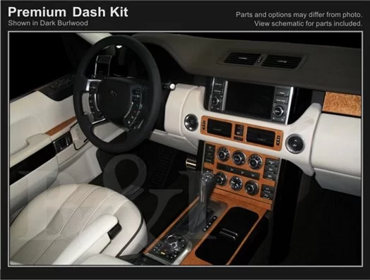 Land Rover Range Rover 2007-2009 Full Set, Automatic Gear BD Interieur Dashboard Bekleding Volhouder