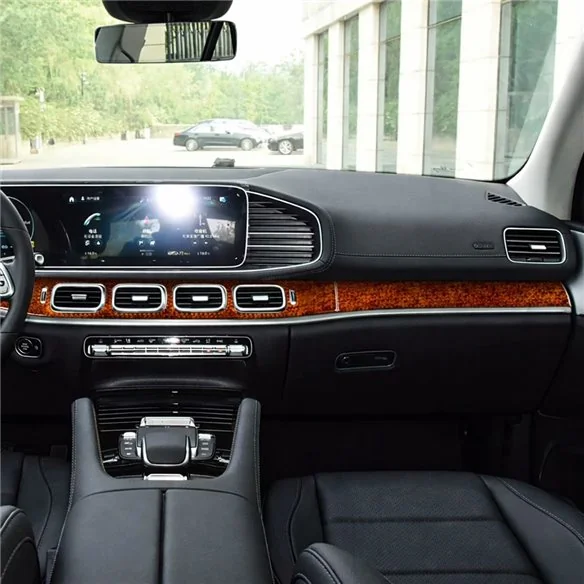 Mercedes Benz GLE W167 2019-2024 kit 3D de molduras interiores para salpicadero