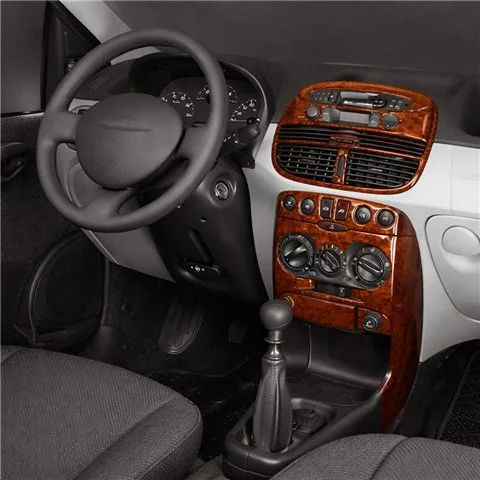 Fiat Punto 1999-2005 3D dashboard trim kit, 9 parts