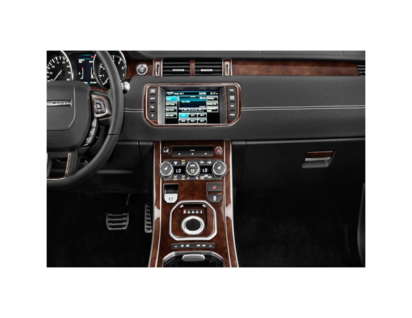 Land Rover Range Rover Evoque 2012-2016 3M 3D Interior Dashboard Trim Kit Dash Trim Dekor 30-Parts