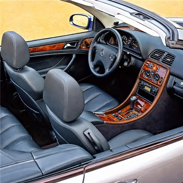 Mercedes-Benz W208 CLK C208A208 1997-2003 3D Cockpit Dekor Interieurleisten Set 14-teilig
