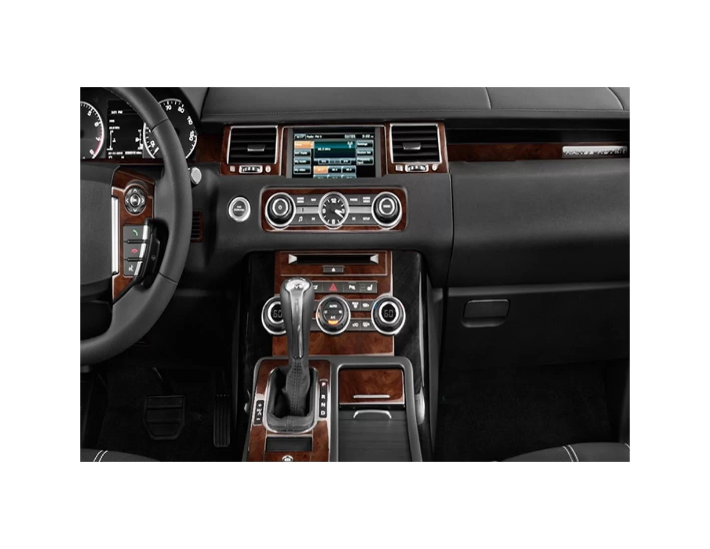 Land Rover Range Rover Sport 2010-2013 3M 3D Interior Dashboard Trim Kit Dash Trim Dekor 30-Parts