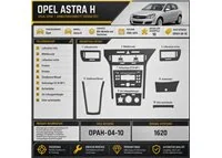 Opel Astra H 2004-2010 kit 3D de molduras interiores para salpicadero 10 piezas