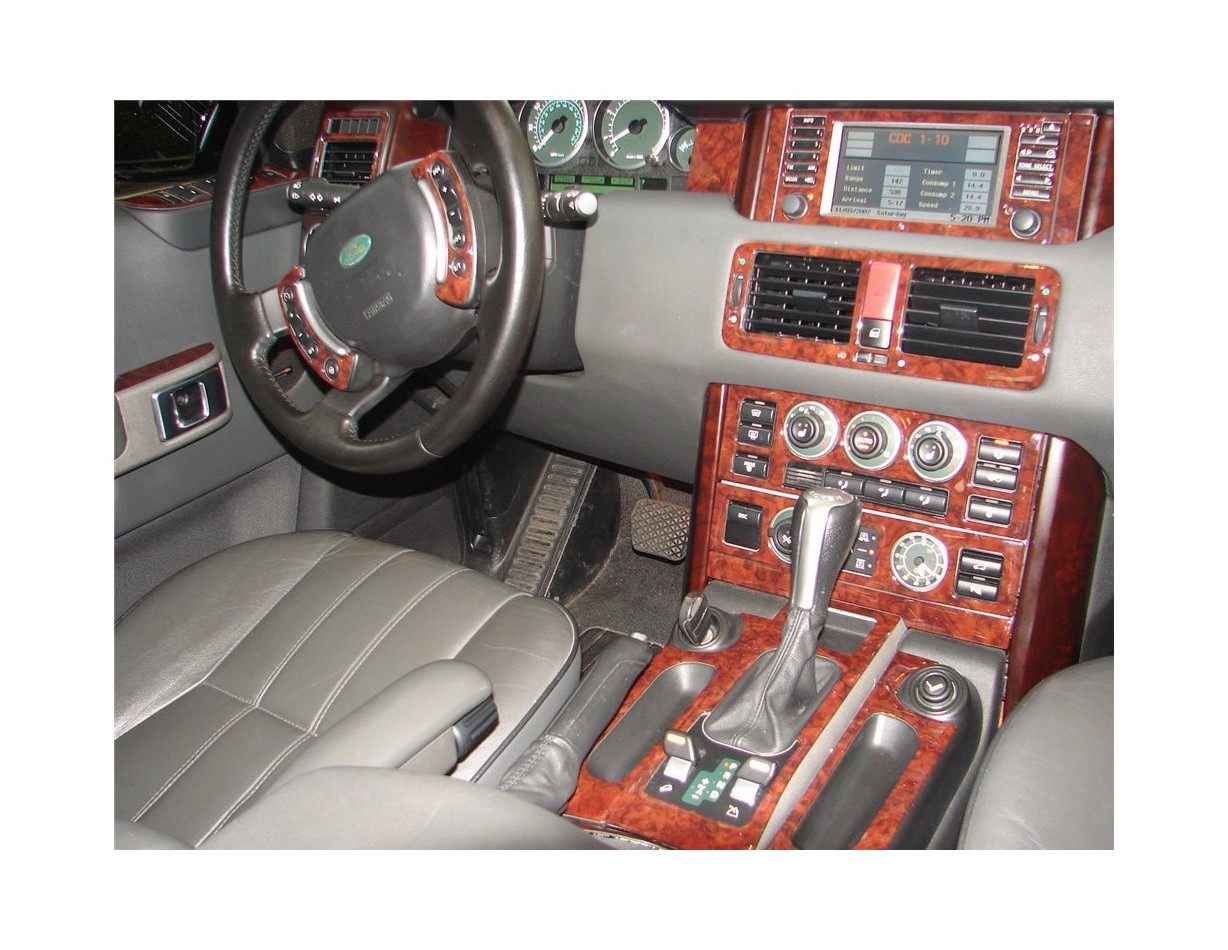 Land Roverv Range Rover II 01.02 - 12.06 3D Inleg dashboard Interieurset aansluitend en pasgemaakt op he 19 -Teile