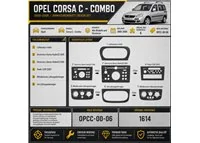 Opel Corsa C – Combo 2000-2006 kit rivestimento cruscotto e interni 3D 6 pezzi