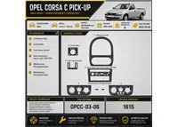 Opel Corsa C – Pick-up 2003-2006 3D Interior Dashboard Trim Kit Dash Trim Dekor 6-Parts