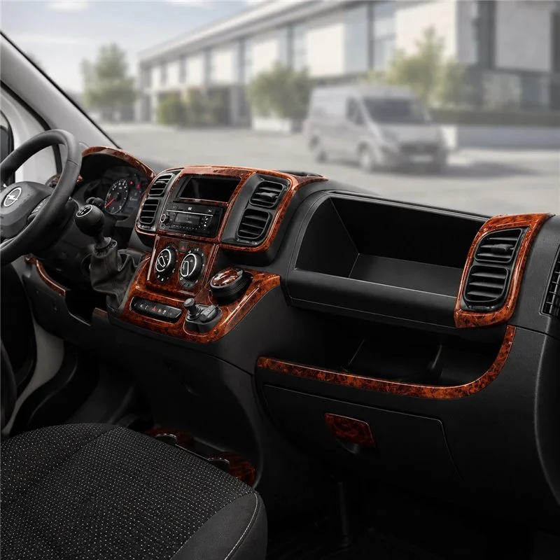 Opel Movano-Nissan Interstar 2002-heute 3D Cockpit Dekor Interieurleisten Set 6-teilig