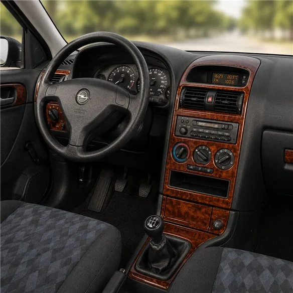 Opel Astra G 1998-2003 3D Interior Dashboard Trim Kit Dash Trim Dekor 16-Parts