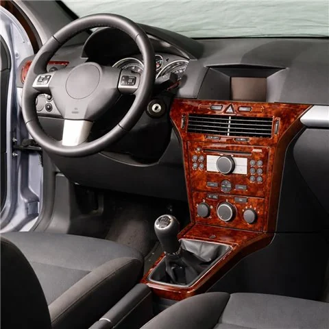 Opel Astra H 2004-2010 kit 3D de molduras interiores para salpicadero 10 piezas 2