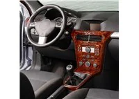Opel Astra H 2004-2010 kit 3D de molduras interiores para salpicadero 10 piezas