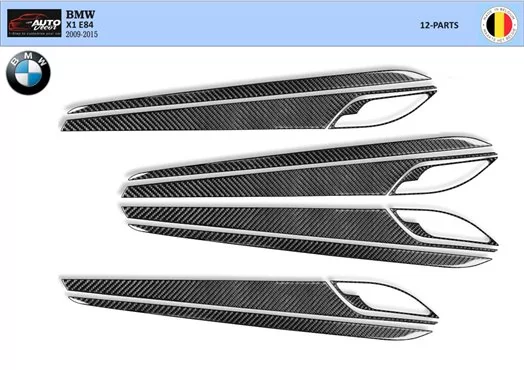 BMW X1 E84 2009–2015 3D Interior Door Trim Kit Dash Trim Dekor 12-Parts