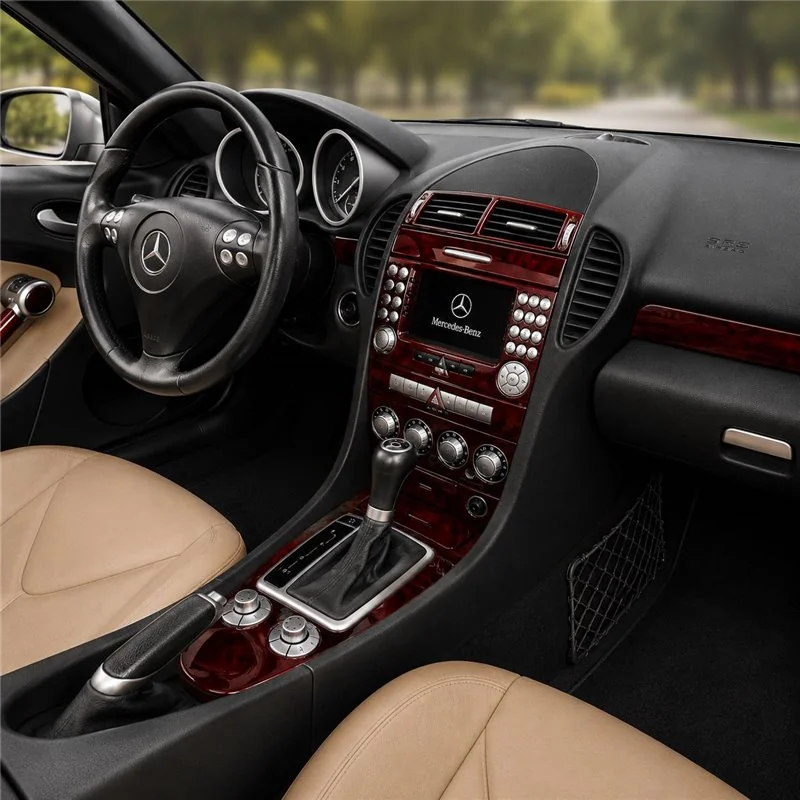 Mercedes SLK (R171) 2004-2010 3D interieur dashboard decoratieset dashboard decor 18-delen