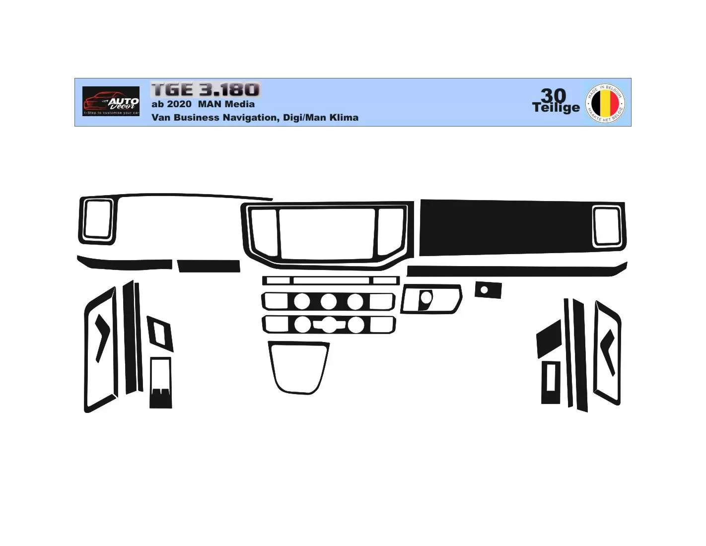 MAN TGE 2021 3D Decor de carlinga su interior del coche 29-Partes