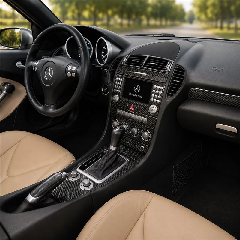 Mercedes SLK (R171) 2004-2010 3D interieur dashboard decoratieset dashboard decor 18-delen