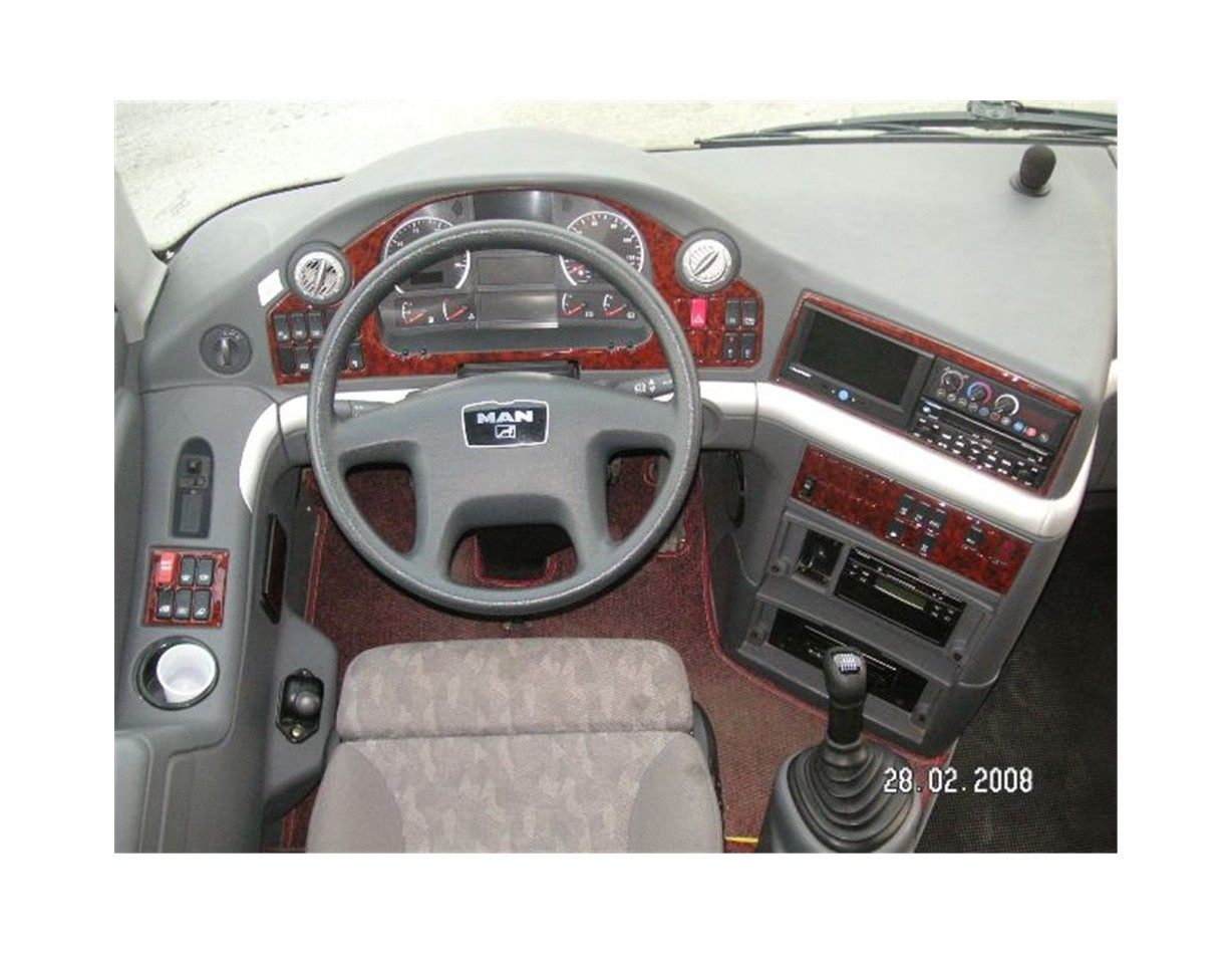 MAN Tourliner 2008 Mittelkonsole Armaturendekor Cockpit Dekor 30-Teilige - 1- Cockpit Dekor Innenraum