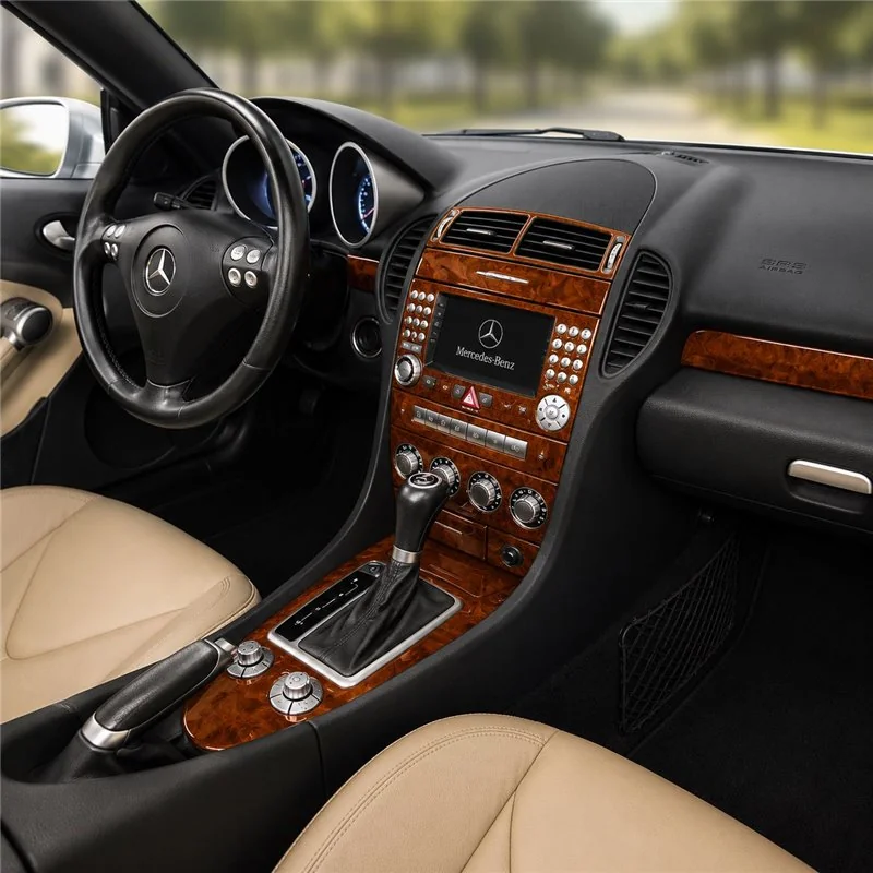 Mercedes SLK (R171) 2004-2010 3D Interior Dashboard Trim Kit Dash Trim Dekor 18-Parts