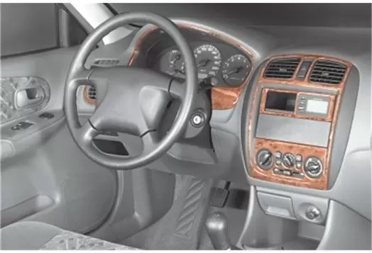 Mazda 323 FS 09.98 - 11.00 3D Inleg dashboard Interieurset aansluitend en pasgemaakt op he 9 -Teile