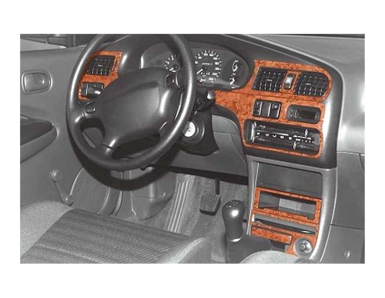 Mazda 323 S 1994 Kit la décoration du tableau de bord 10-Pièce - 1 - habillage decor de tableau de bord