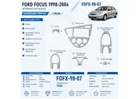 Ford Focus 1998-2004 kit rivestimento cruscotto e interni 3D 7 pezzi