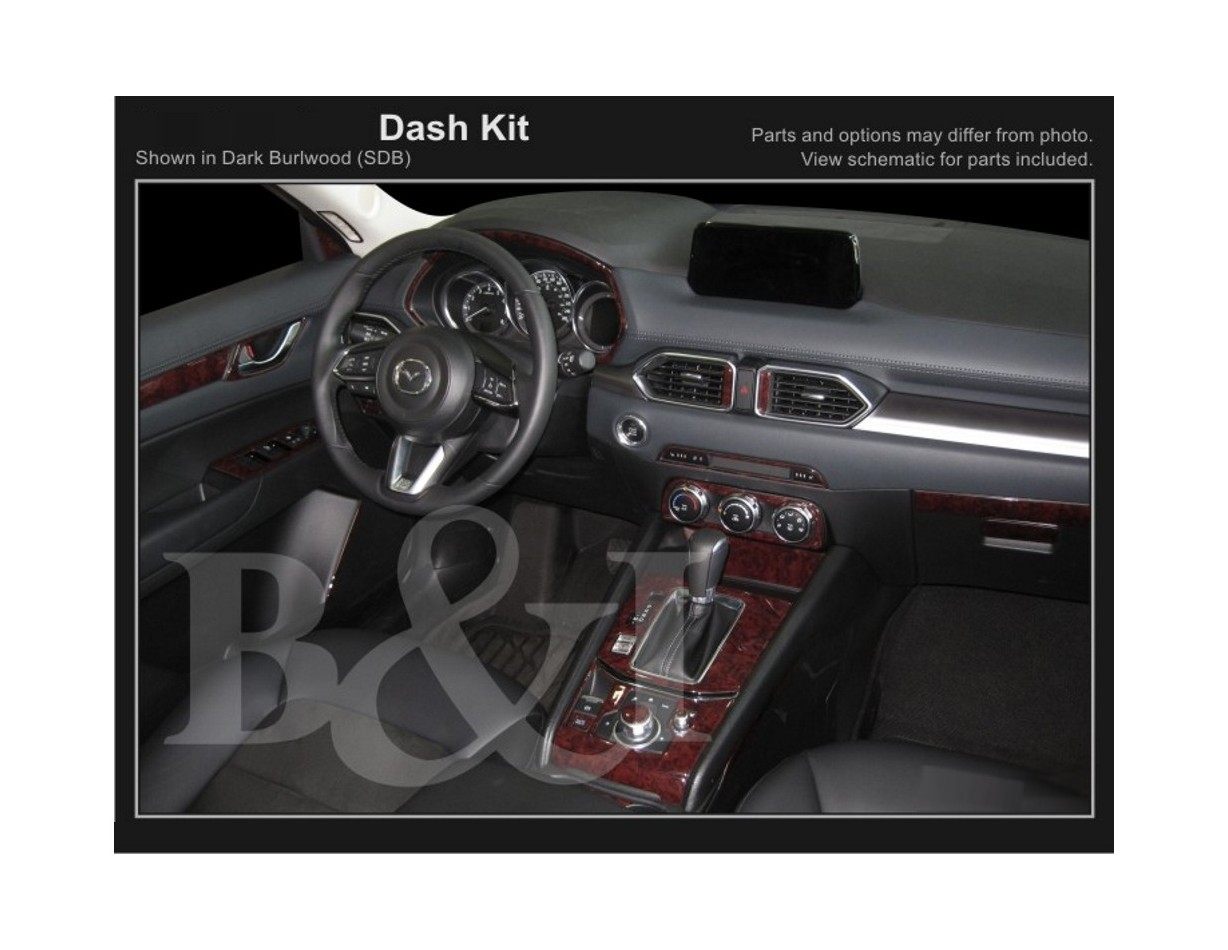 Mazda CX-5 KF ab 2017 3D Inleg dashboard Interieurset aansluitend en pasgemaakt op he 27-Teile