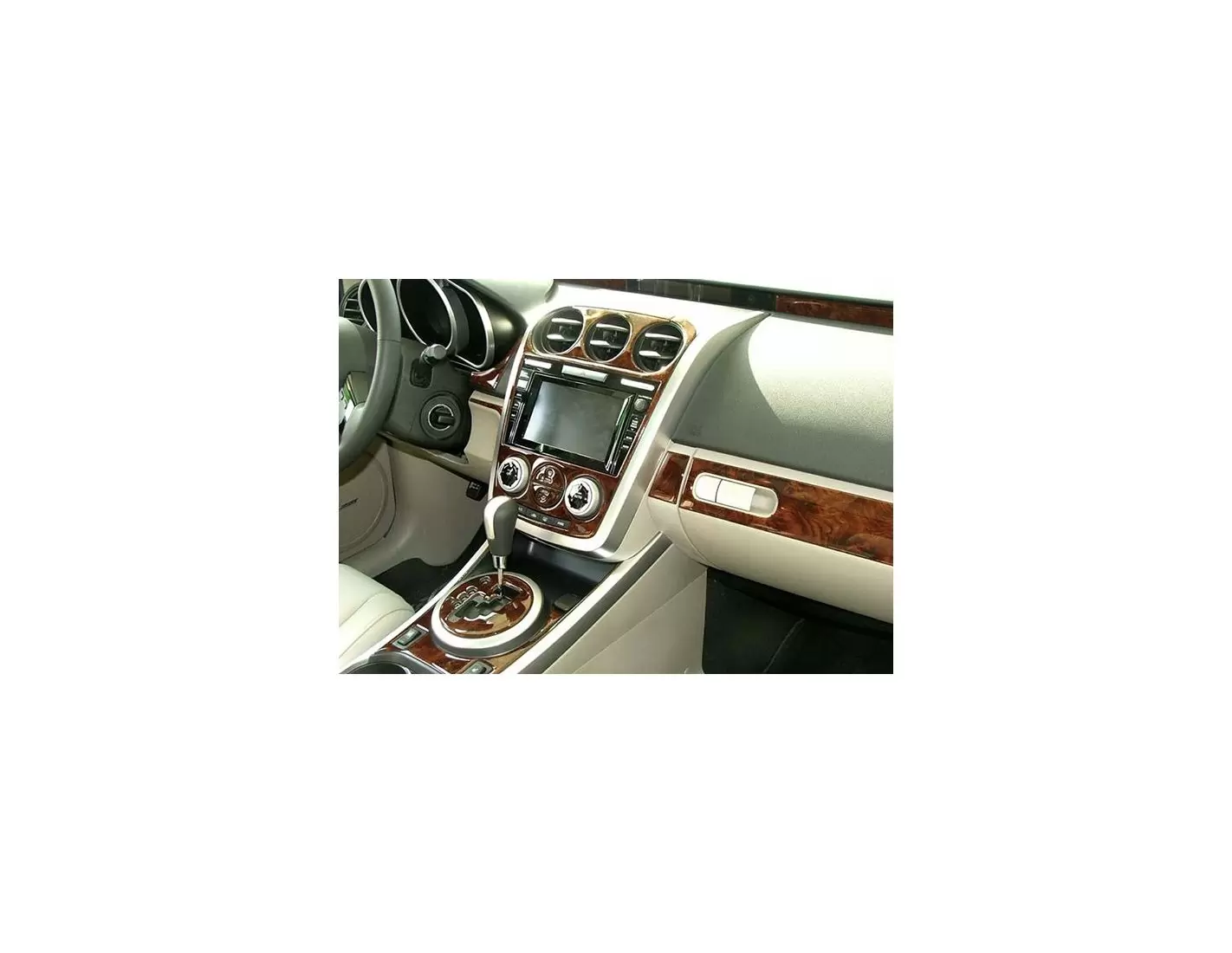Mazda CX7 2010-UP Voll Satz BD innenausstattung armaturendekor cockpit dekor - 1- Cockpit Dekor Innenraum