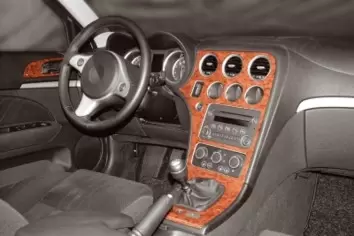 Glove Compartment Cover for ALFA ROMEO 159 Brera Spider 1pc Stainless Steel  Plate Interior Dashboard Trim Accessories 