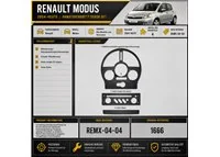 Renault Modus 2004-in poi kit rivestimento cruscotto e interni 3D 4 pezzi