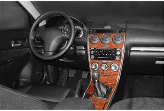 Mazda Mazda 6 06.04 - 12.07 3D Inleg dashboard Interieurset aansluitend en pasgemaakt op he 34 -Teile