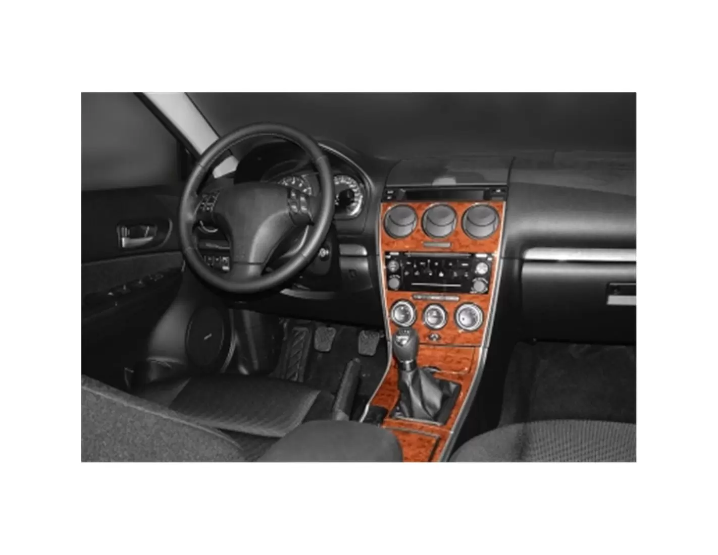 Mazda 3 2014-2018 ArmaturenbrettWHZ Cockpit Dekor 44 Teilige