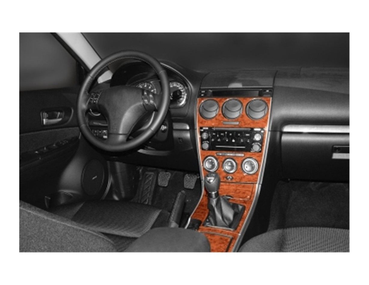 Mazda Mazda 6 06.04-12.07 3M 3D Interior Dashboard Trim Kit Dash Trim Dekor 34-Parts