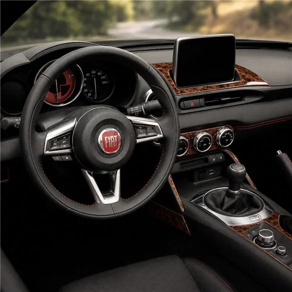 Fiat 124 Spyder 2012-2020 3D dashboard sierlijstset, 14 delen